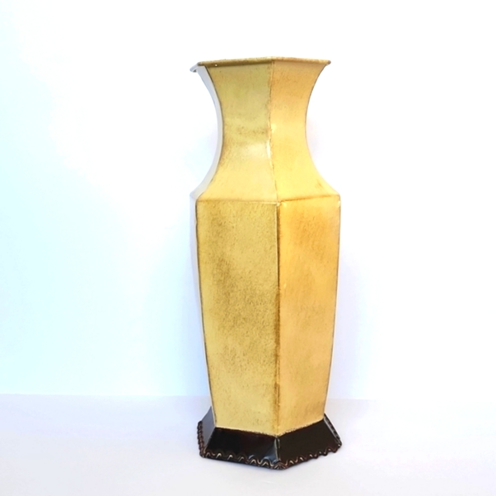 Rustic Metal Galvanized Flower Arrangement Vase Flower